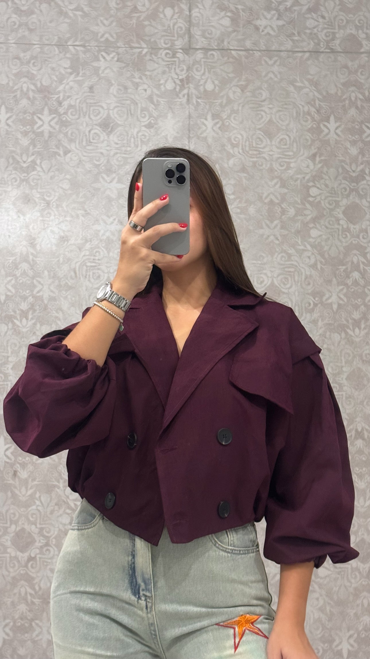 Burgundy Jacket