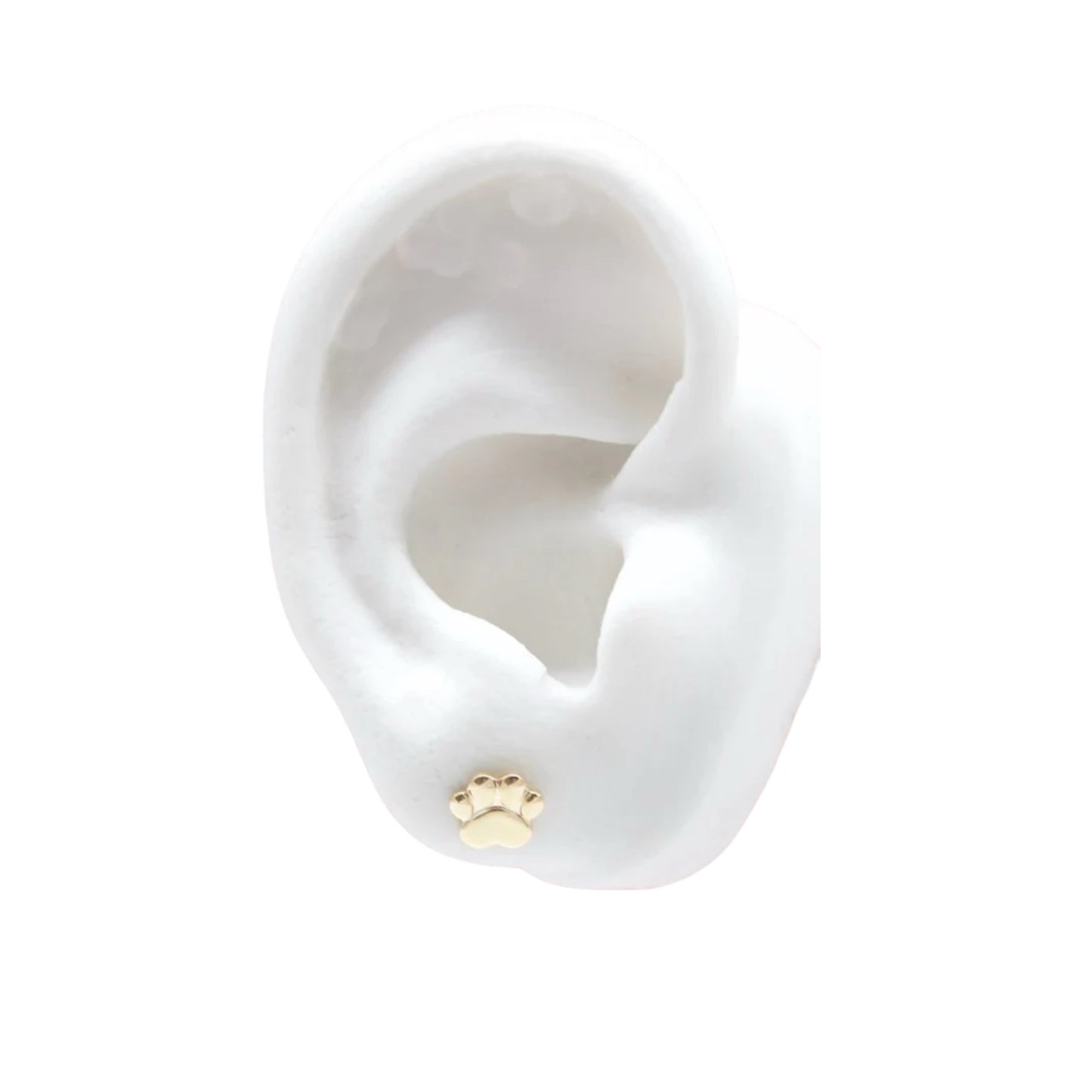 Dog Paw Print Stud