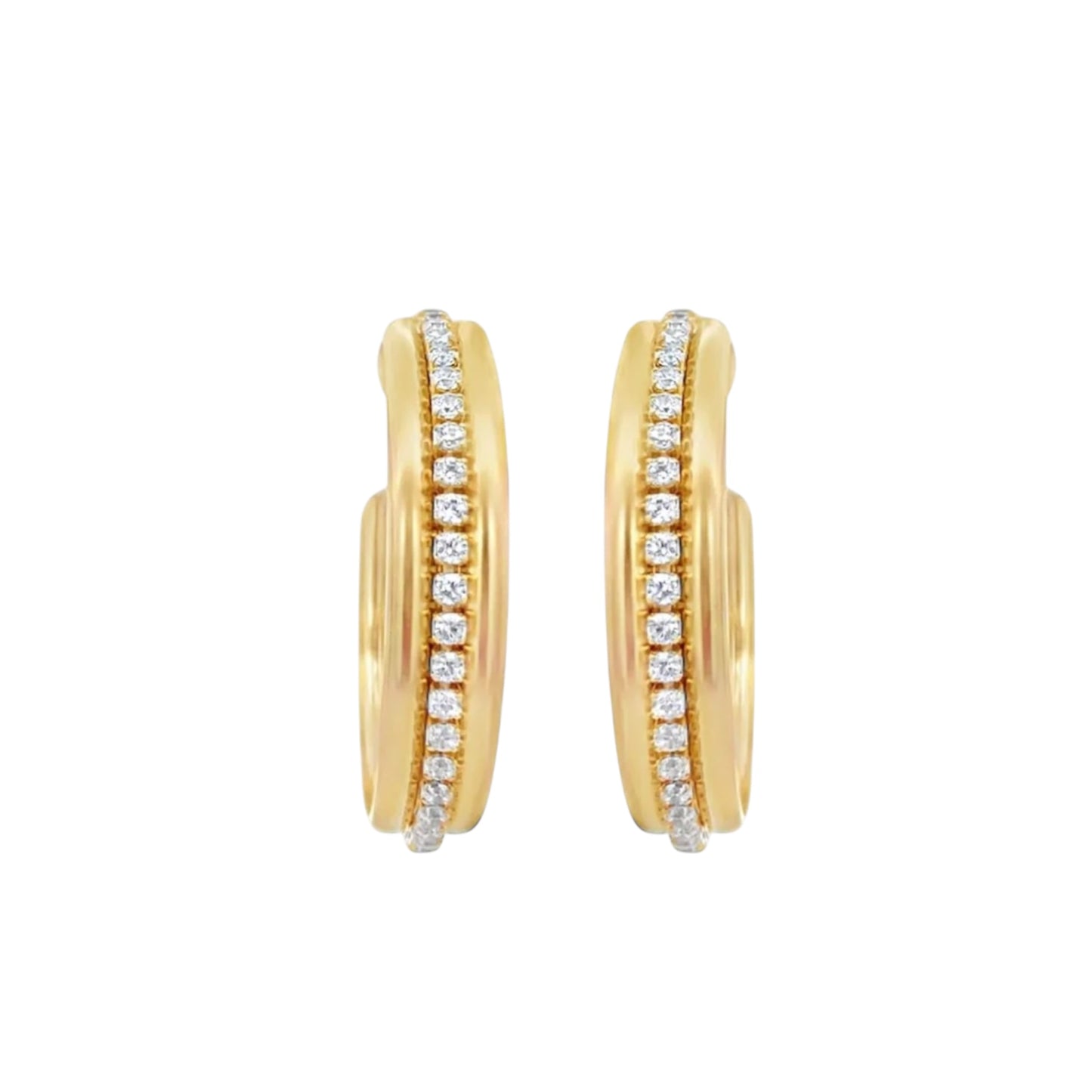 Barred CZ Tennis Hoops