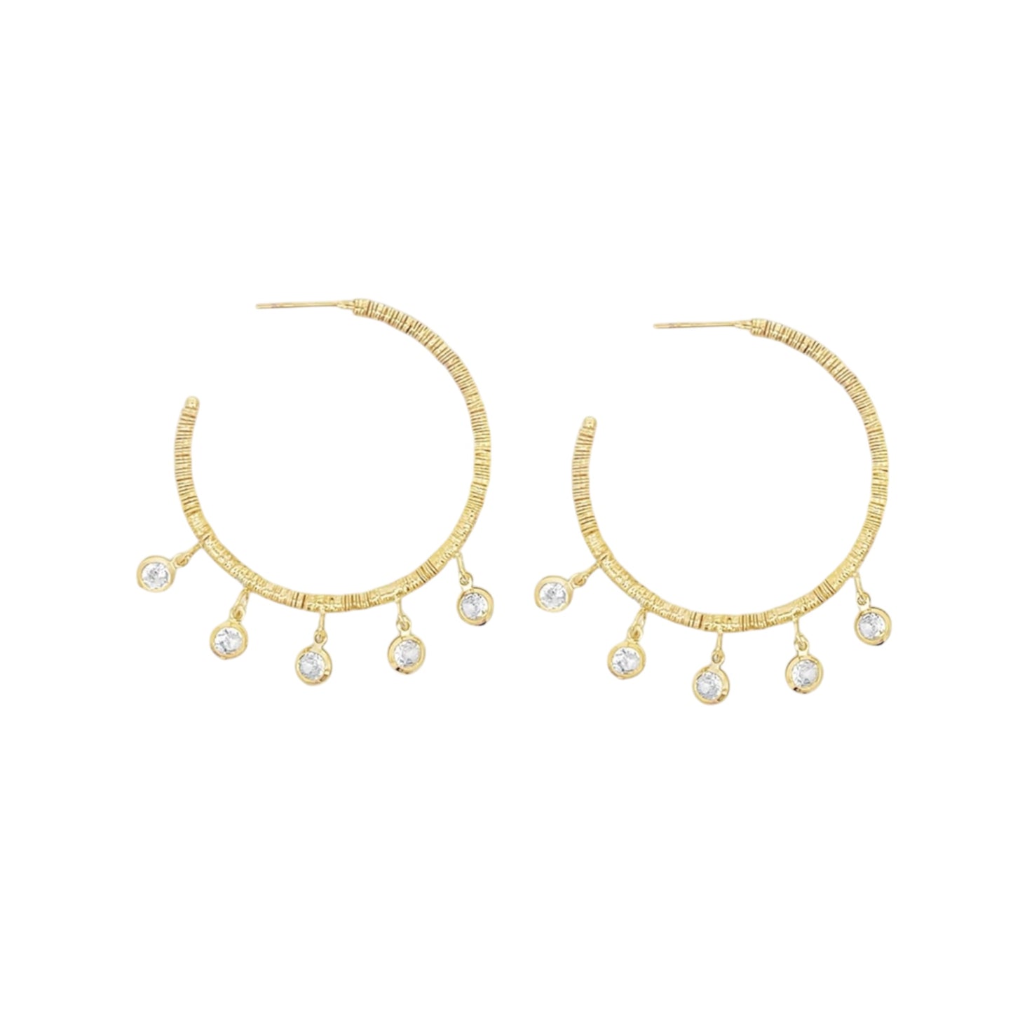 Open Dangle Hoop Earrings