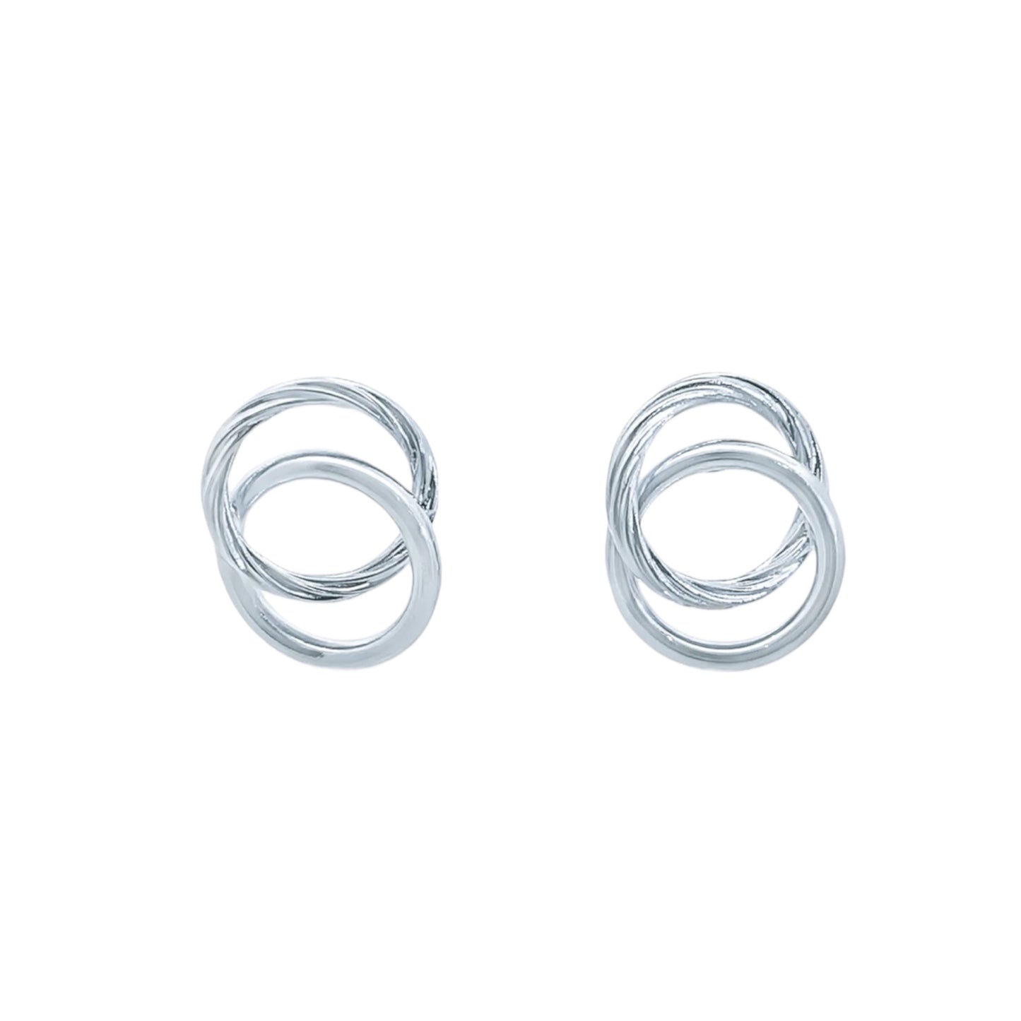Round Dual Style Intertwined Rope Stud