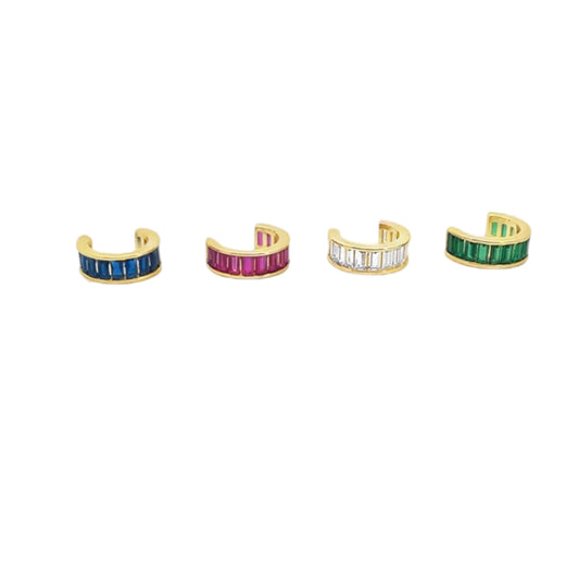 CZ Baguette Ear Cuffs