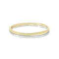 CZ Stones Minimalist Paved Slim Bangle Bracelet