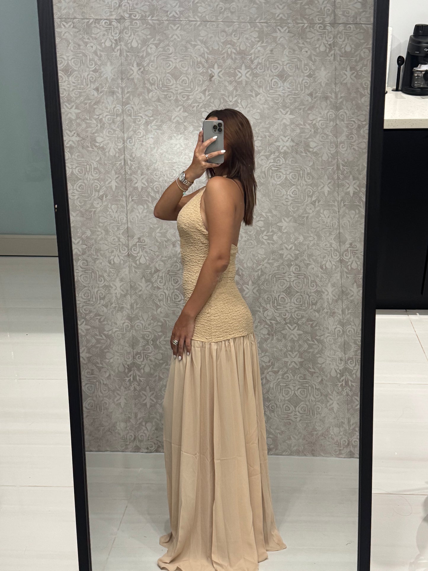Golden Sands Nude Dress