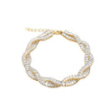 Twisted CZ Baguette Bracelet