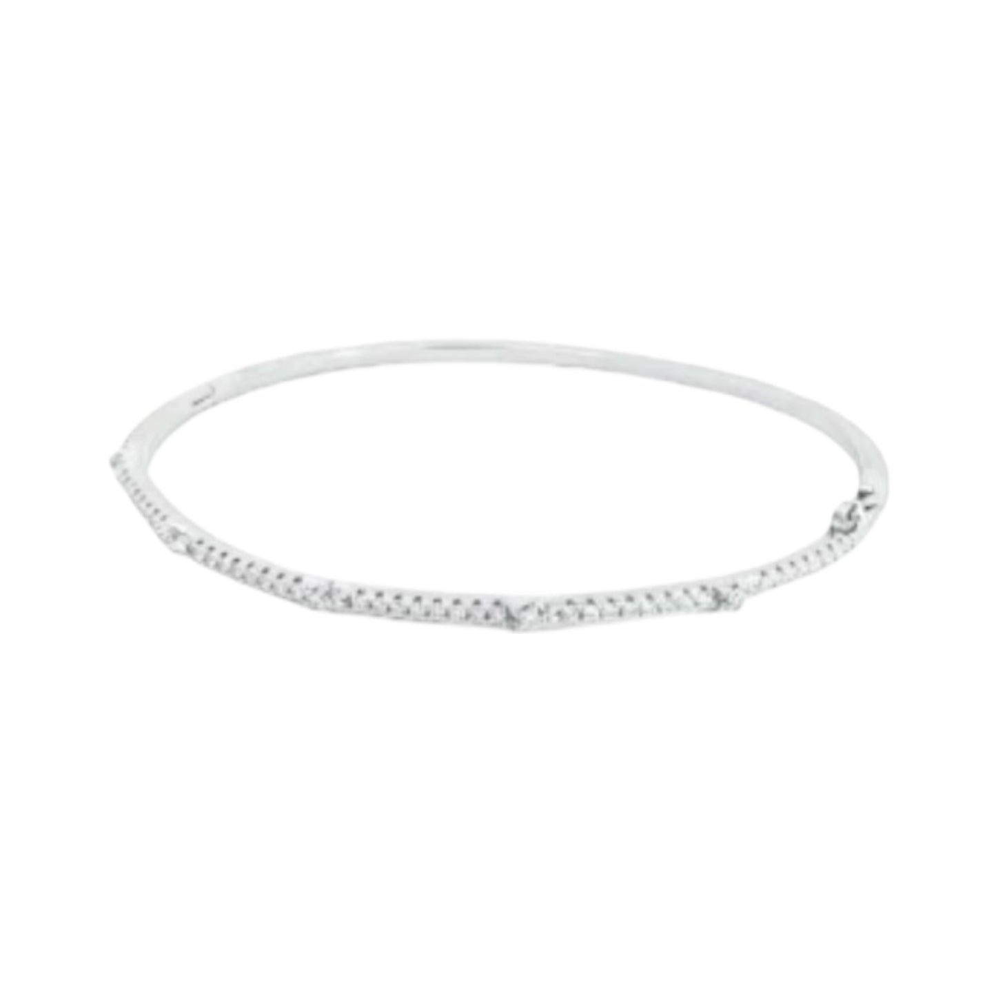 Paved Slim Bangle Bracelet