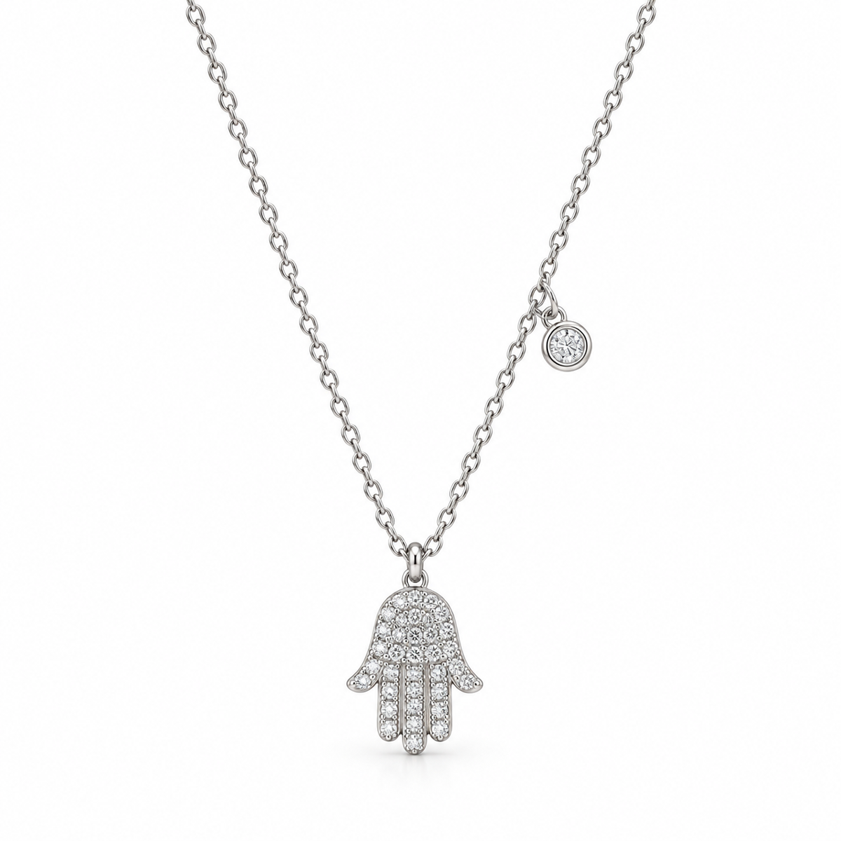 .13 CT | Diamond Hamsa Necklace