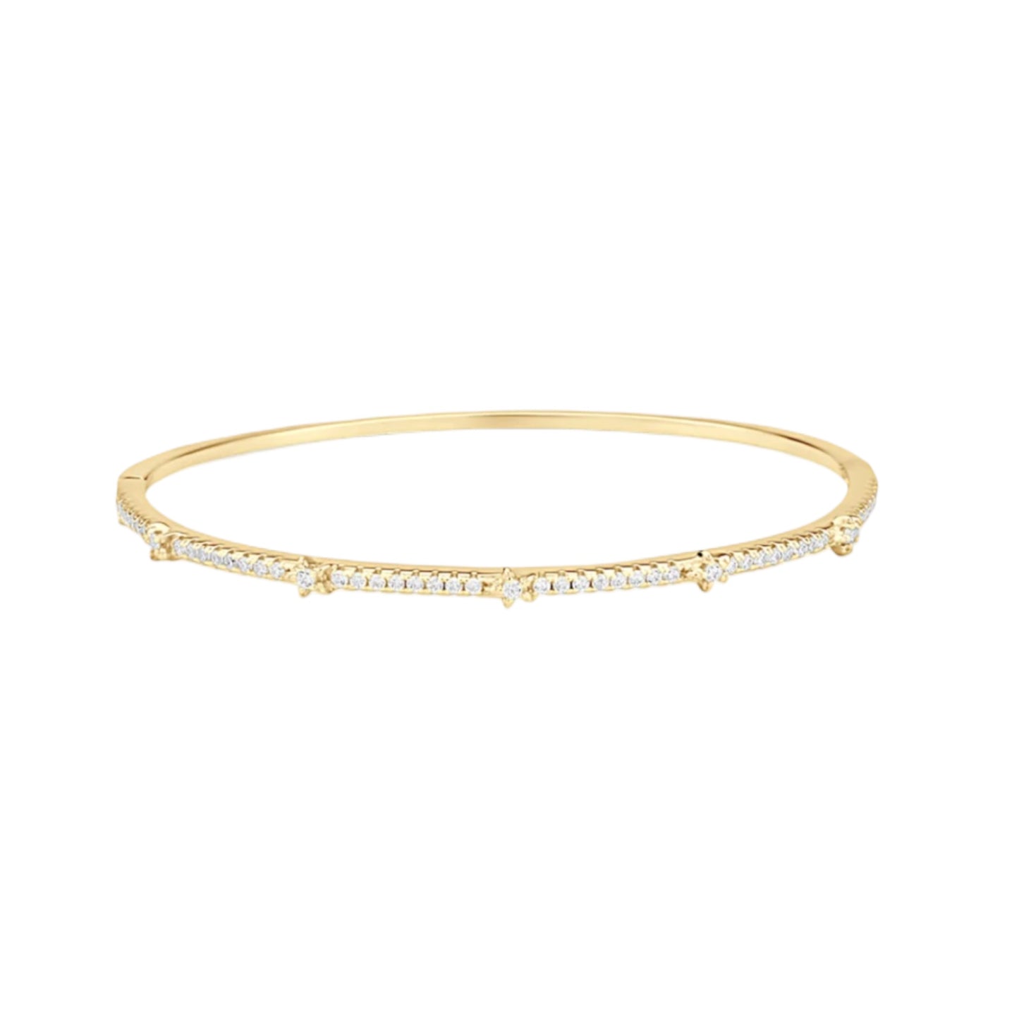 Paved Slim Bangle Bracelet