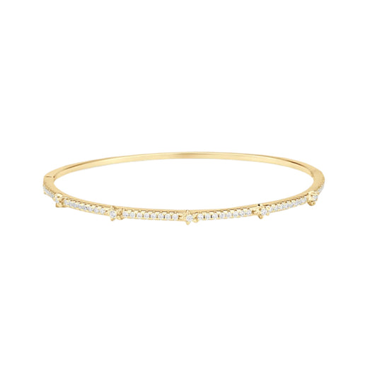 Paved Slim Bangle Bracelet