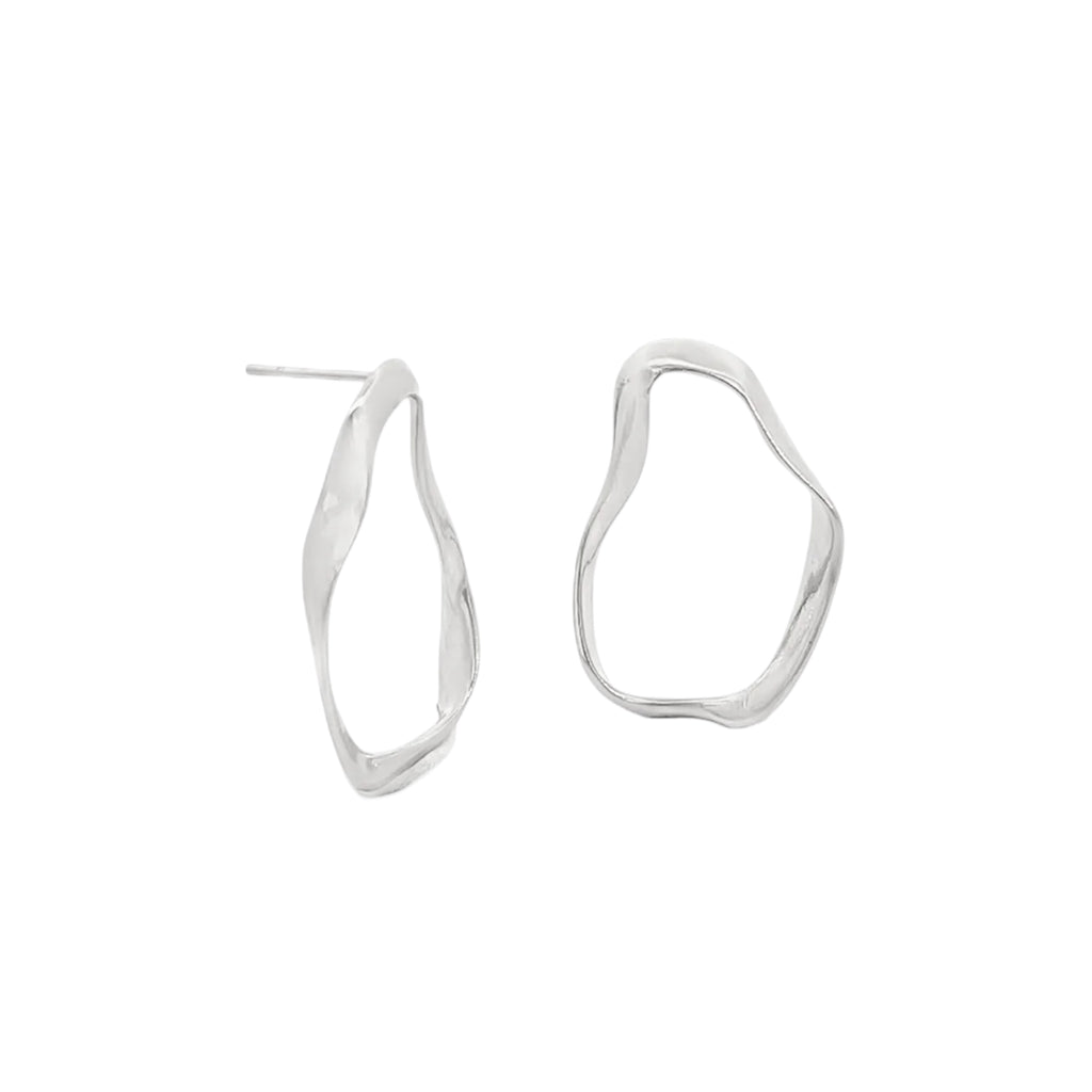 Abstract Oval Earrings