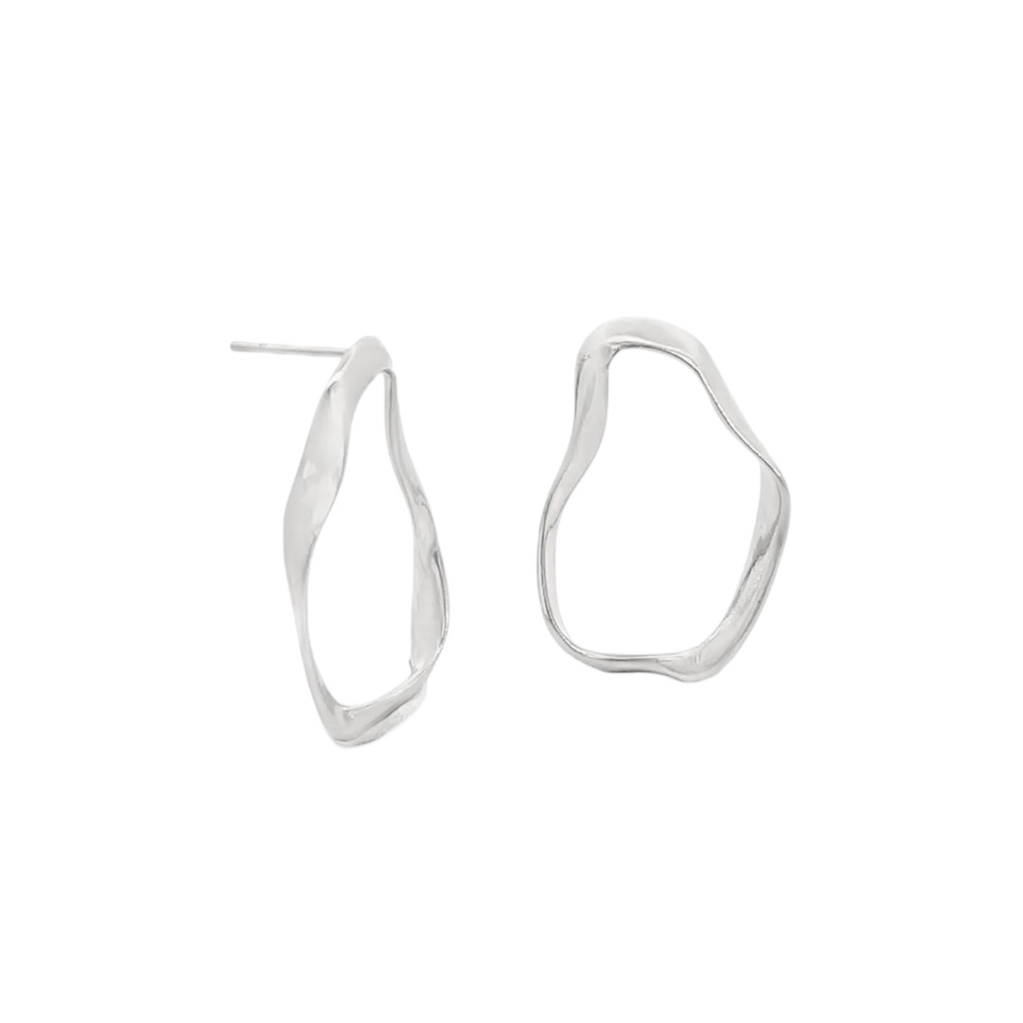 Abstract Oval Earrings
