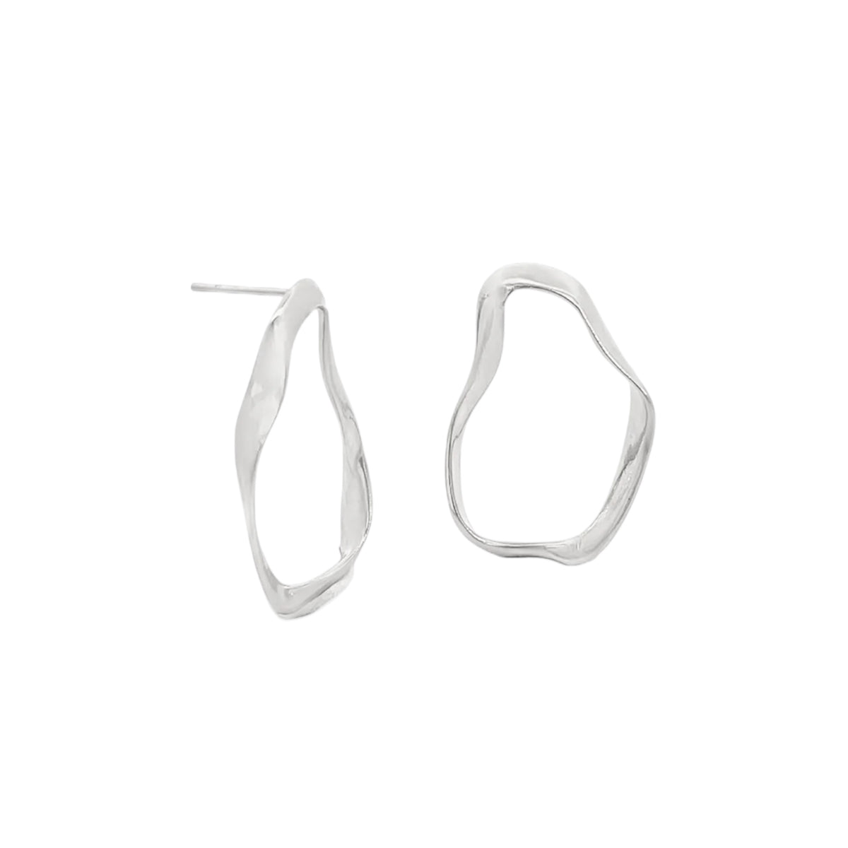 Abstract Oval Earrings
