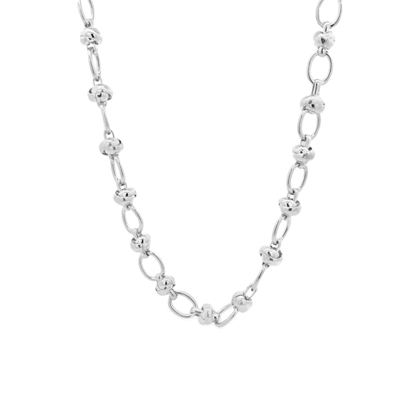 Oval Link Knotted Necklace