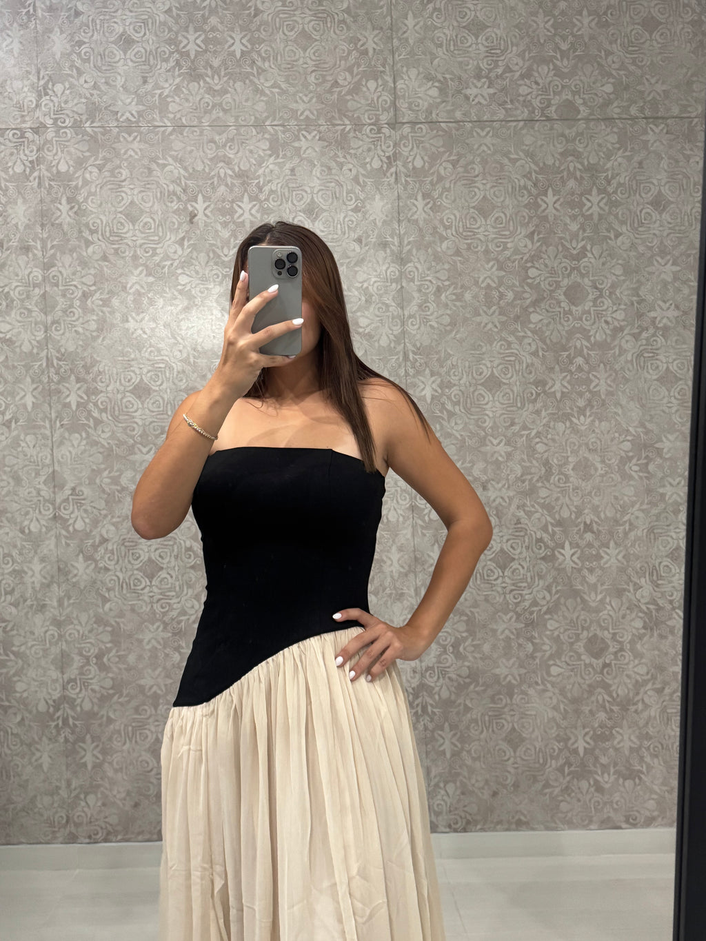 Midnight Cream Dress