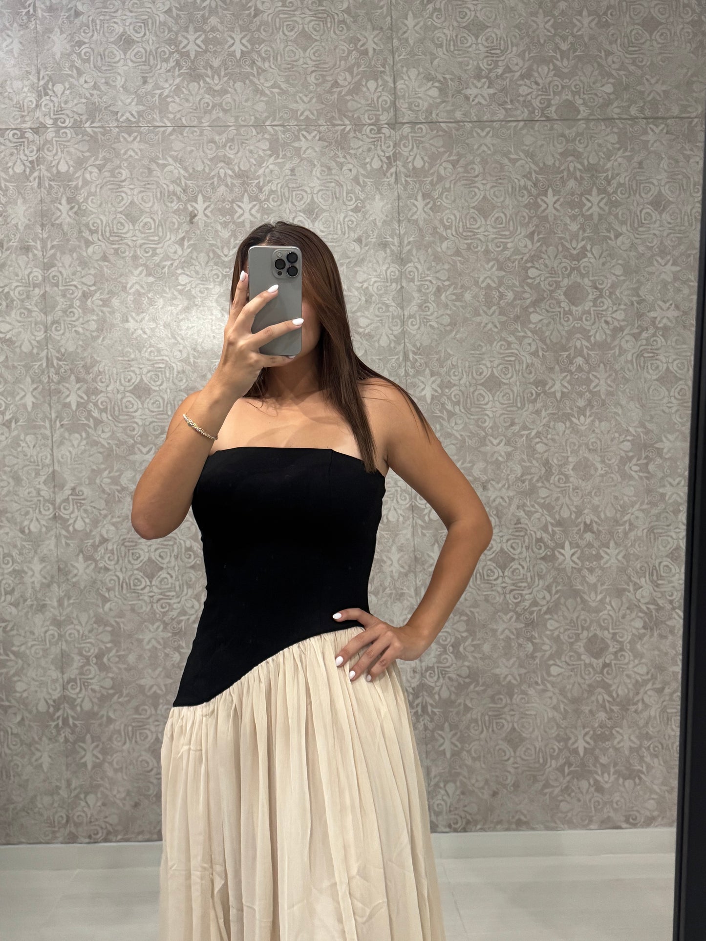 Midnight Cream Dress