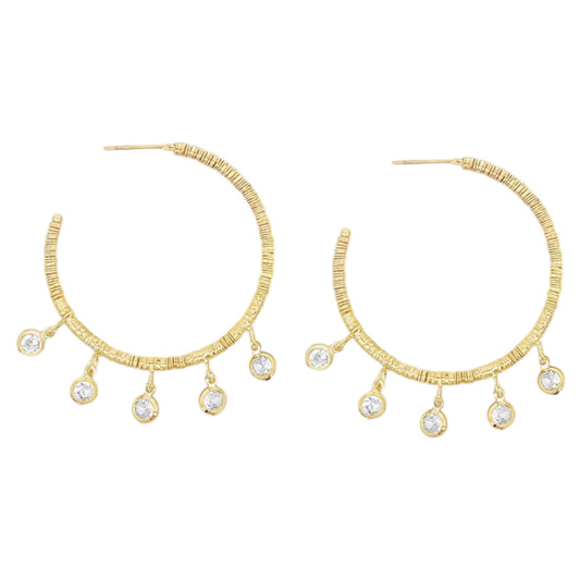 Open Dangle Hoop Earrings