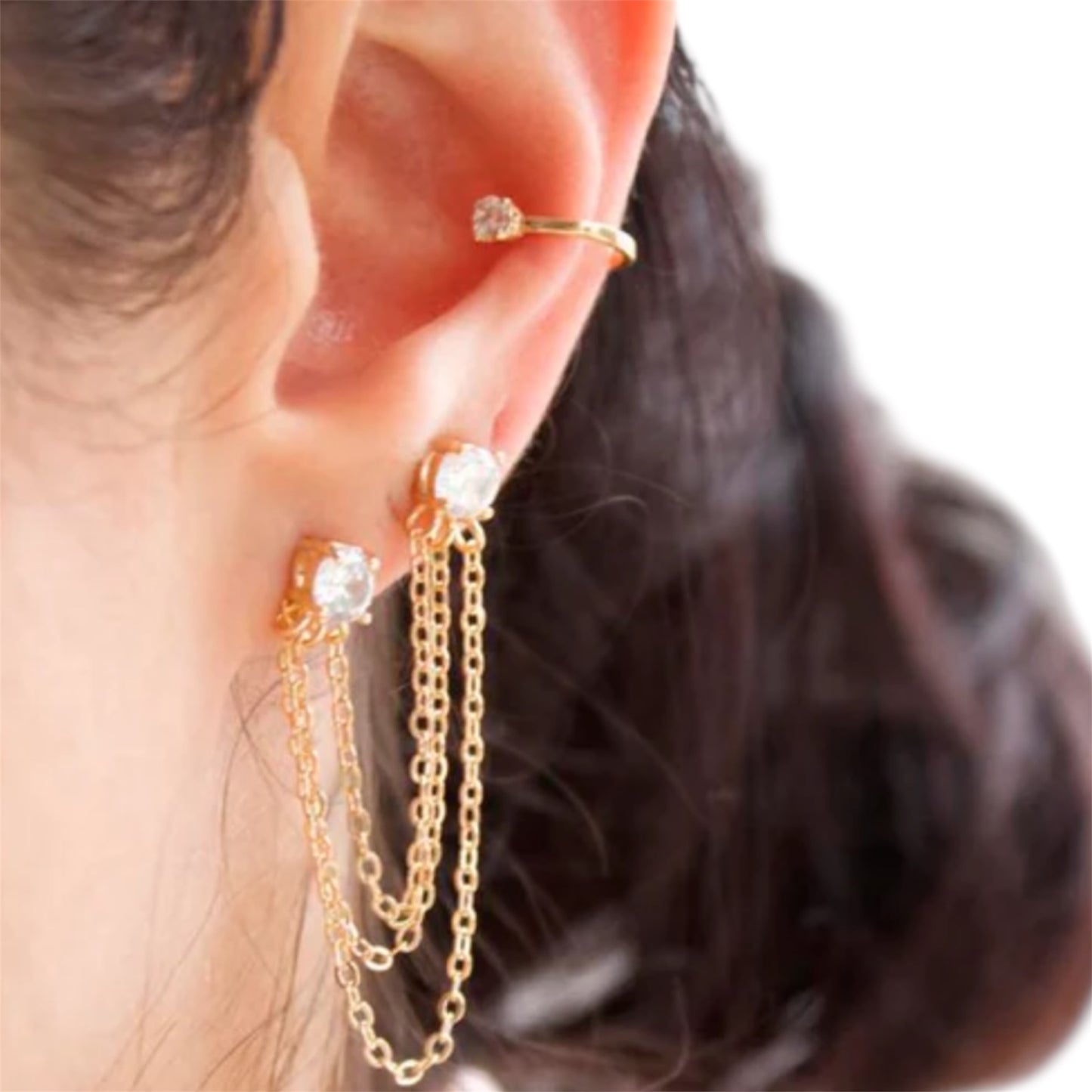 Minimalist CZ Ear Cuff