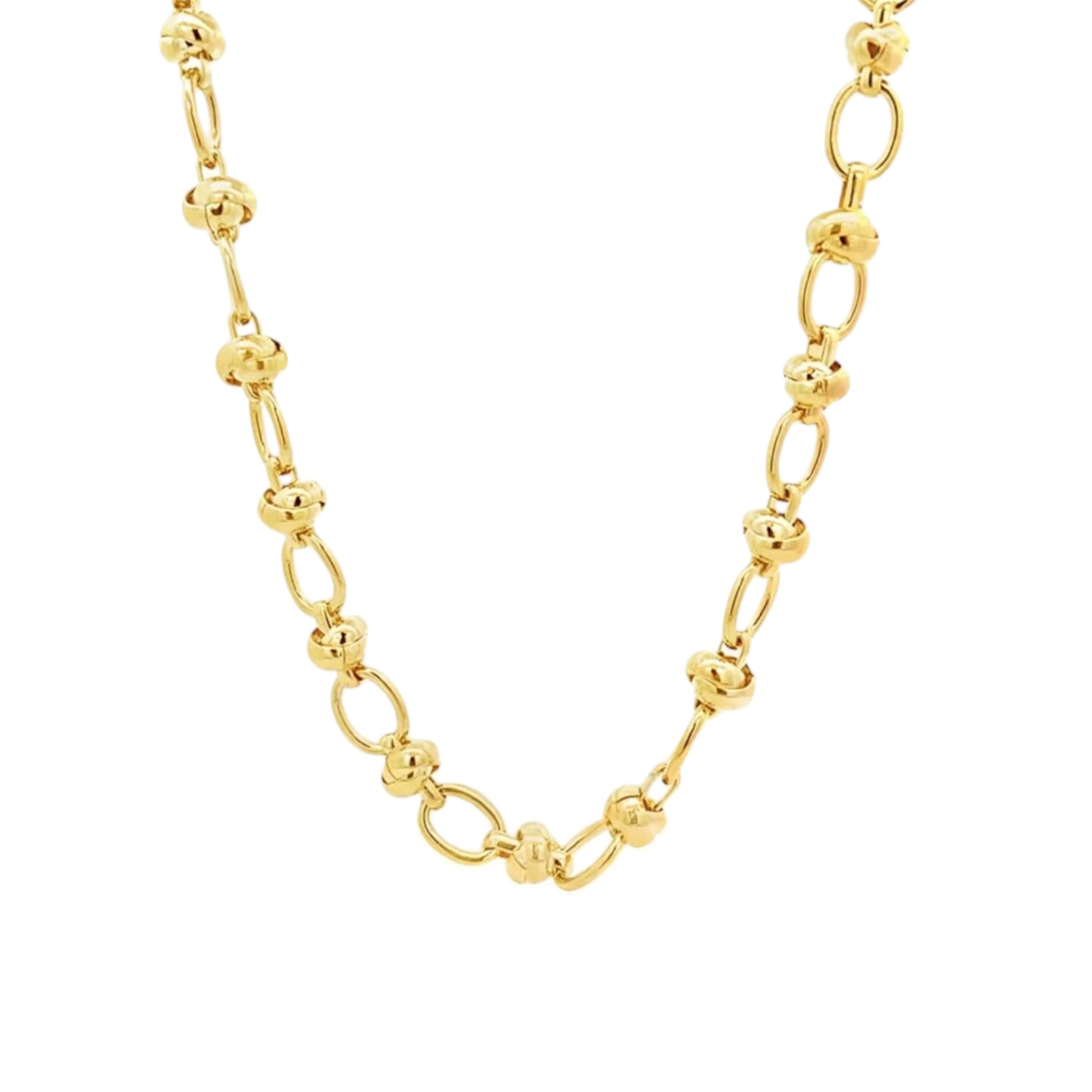 Oval Link Knotted Necklace