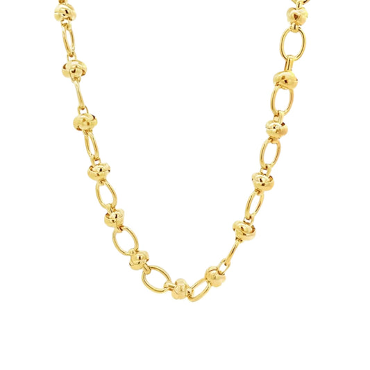 Oval Link Knotted Necklace