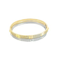 Paved Stone Bangle Bracelet