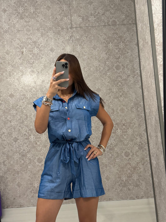 Indigo Romper
