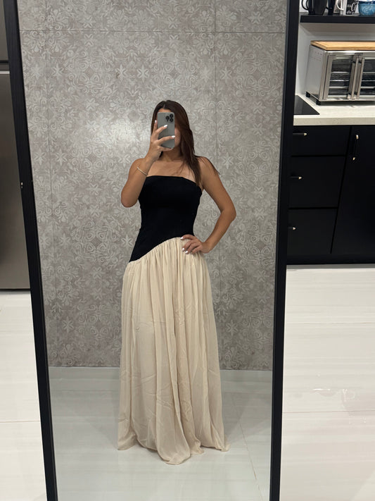 Midnight Cream Dress