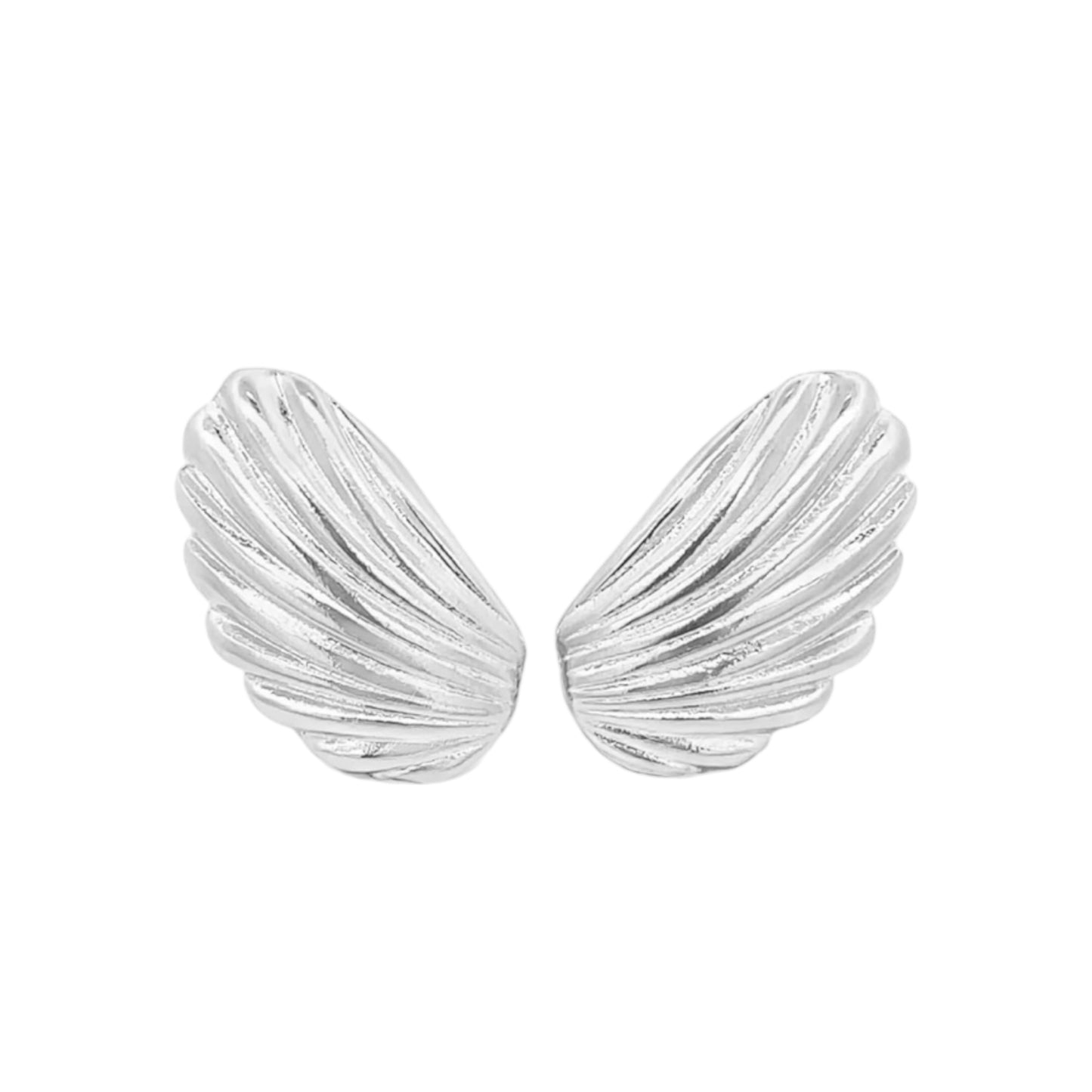 Curved Feather Wings Earrings
