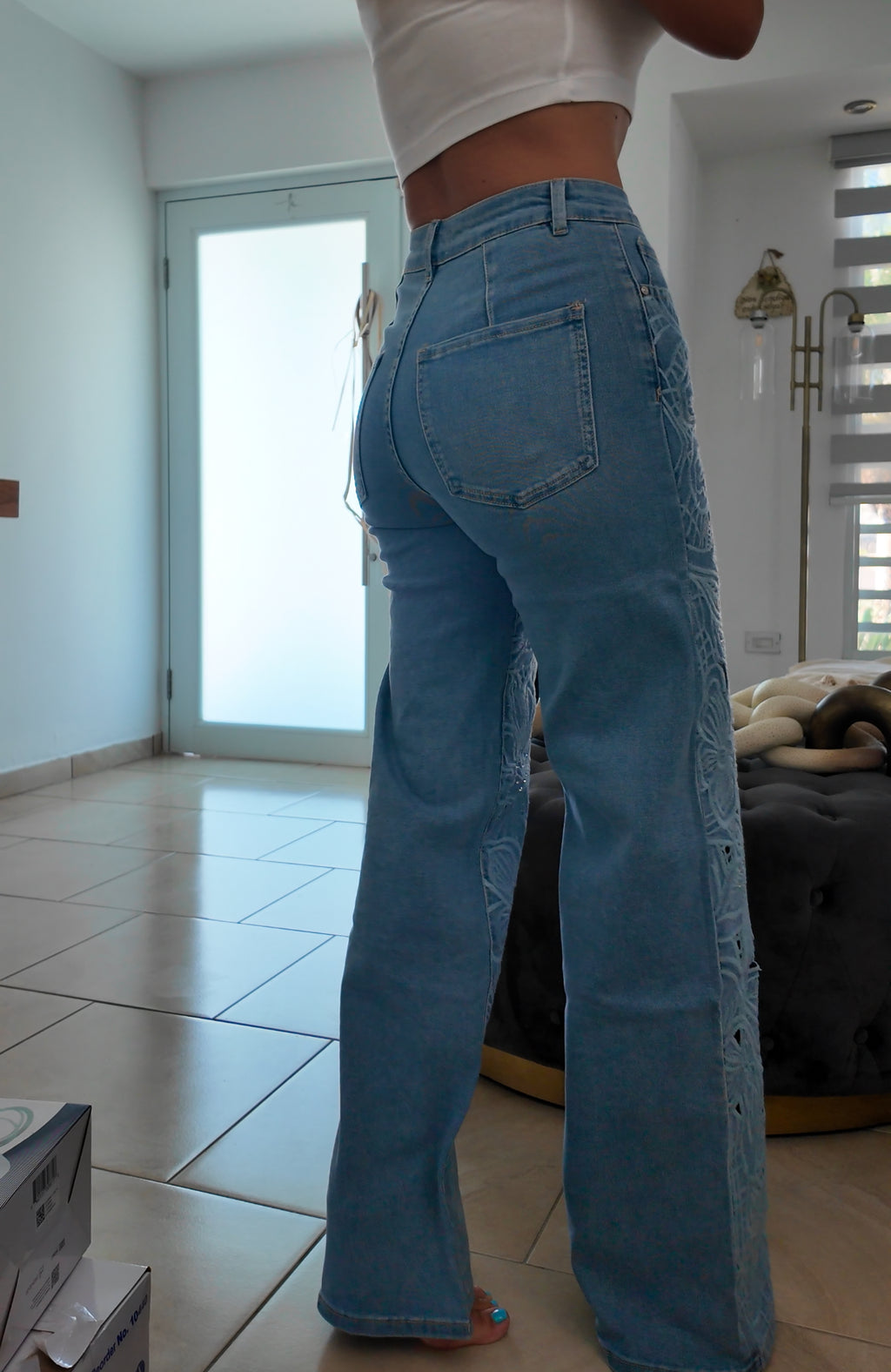 Blue Lace Jean