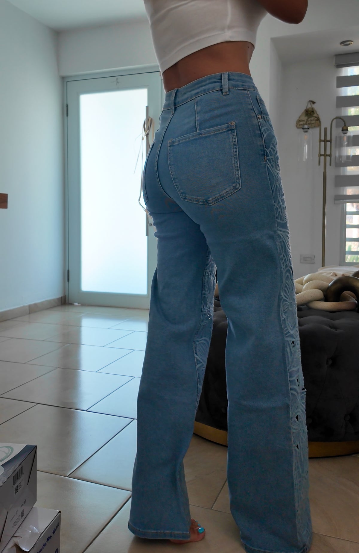 Blue Lace Jean