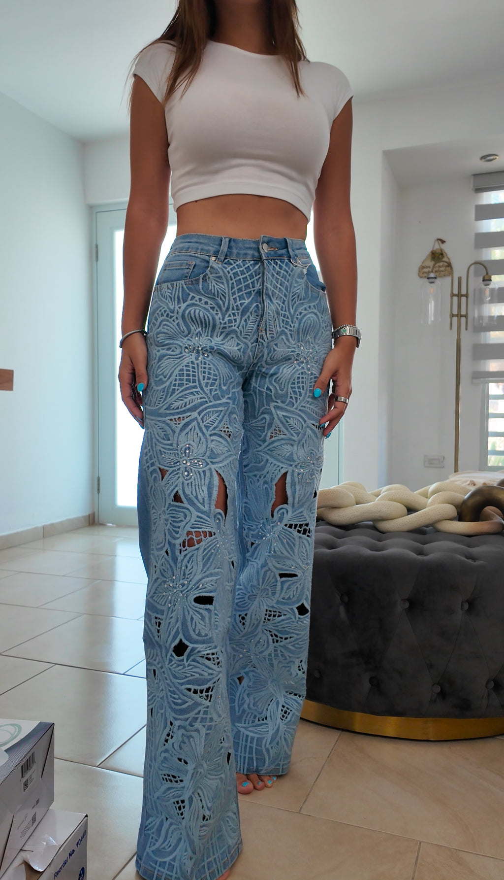 Blue Lace Jean