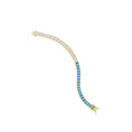 6mm Two-tone Colorful/Clear CZ Tennis Bracelet