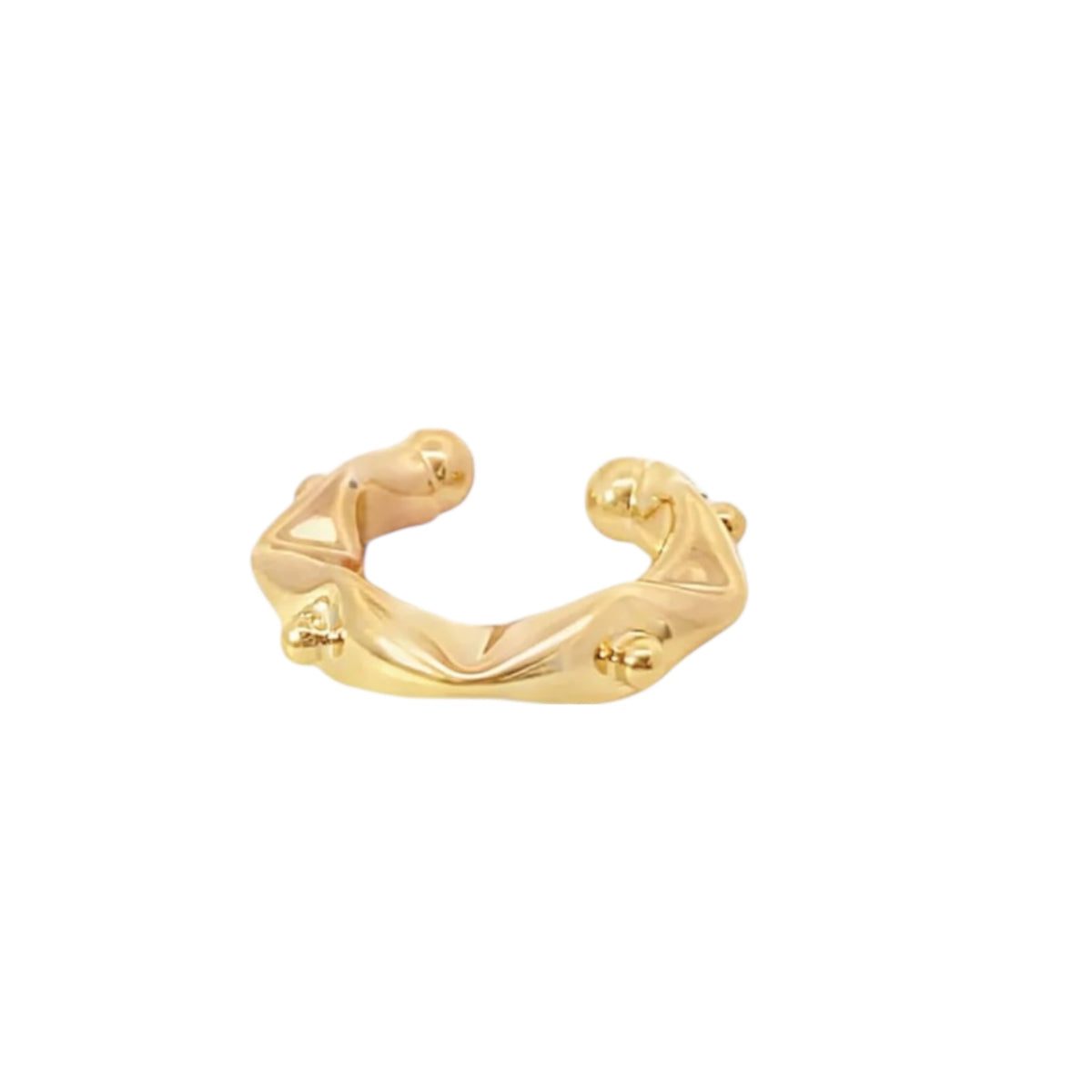 Abstract Crumbled Designed Ear Cuff