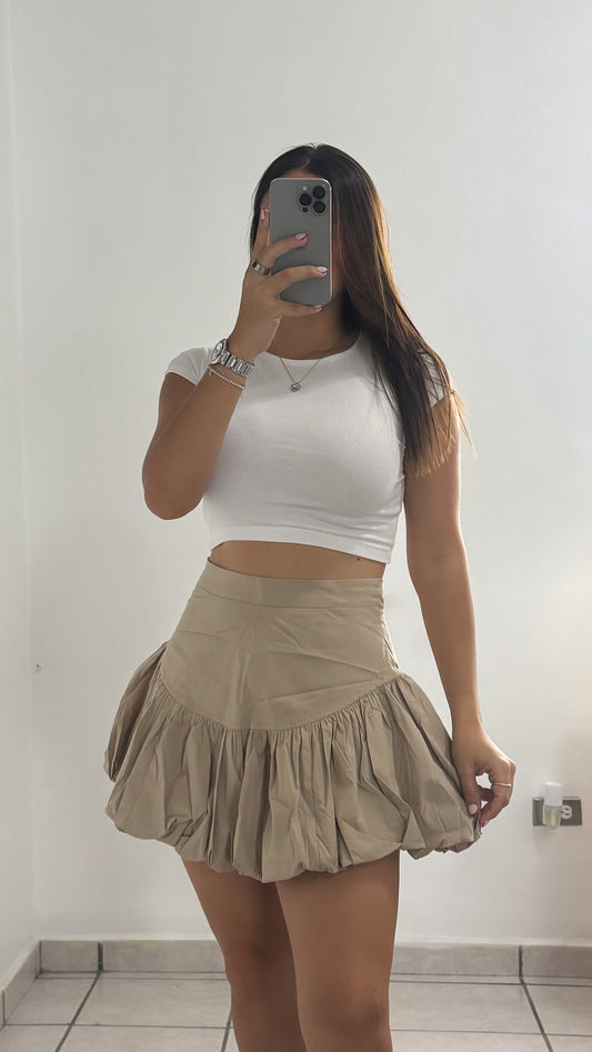 Bubble Skirt - Nude