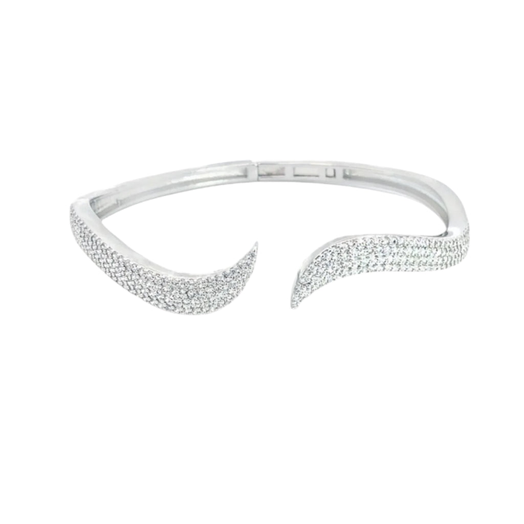 Full CZ Stone Paved Bangle Bracelet