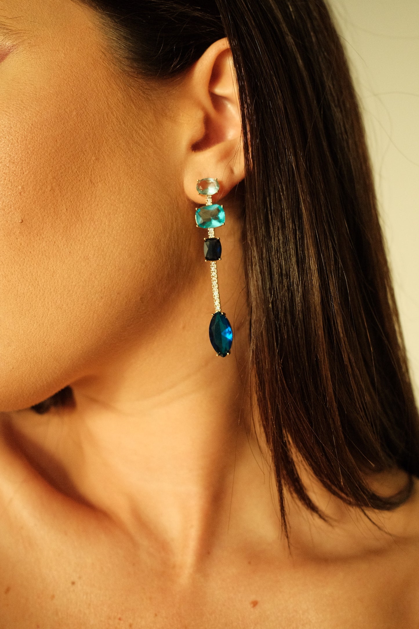 Nova Earrings - Blue