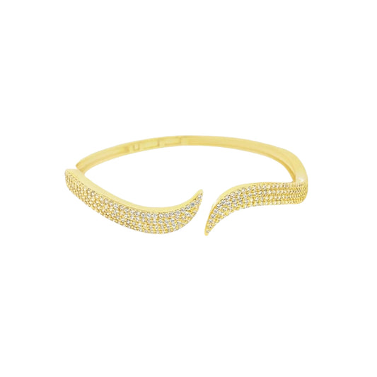 Full CZ Stone Paved Bangle Bracelet