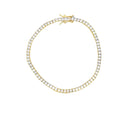 2mm Tennis Basket CZ Bracelet