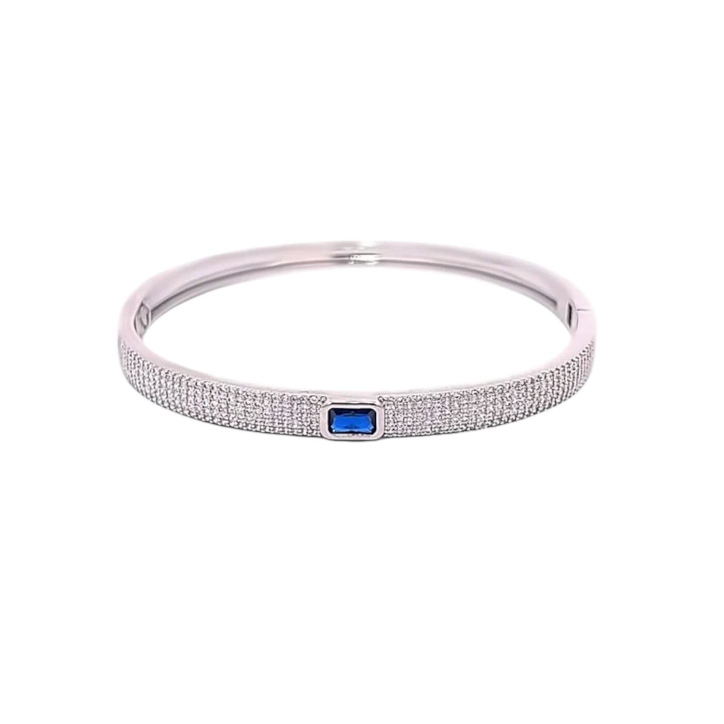 Paved Stone Bangle Bracelet