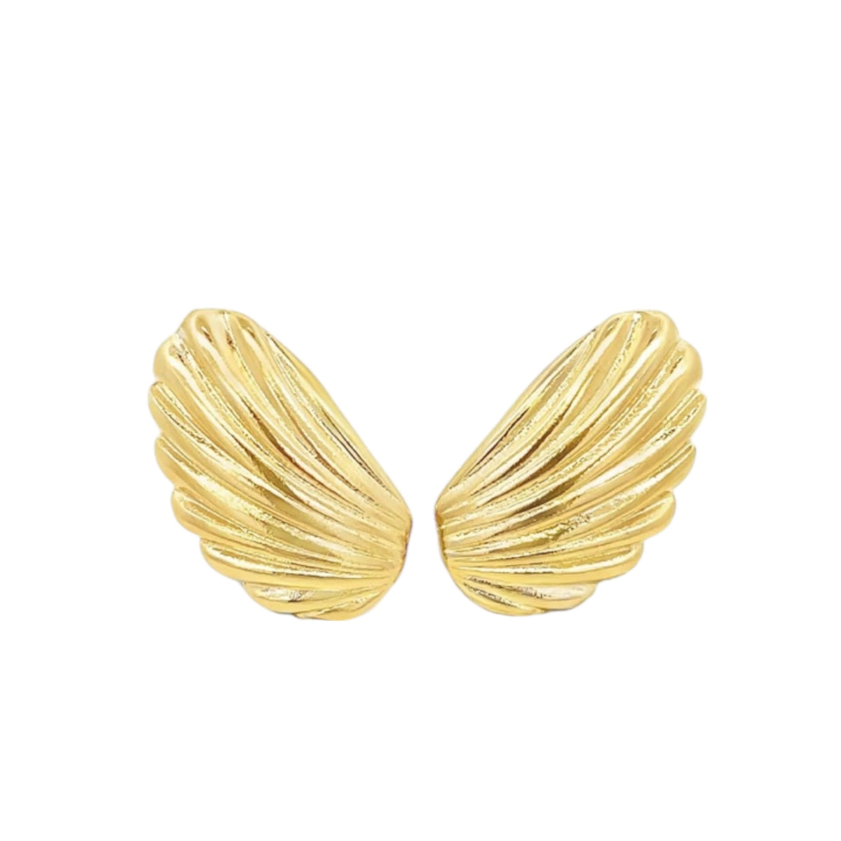 Curved Feather Wings Earrings