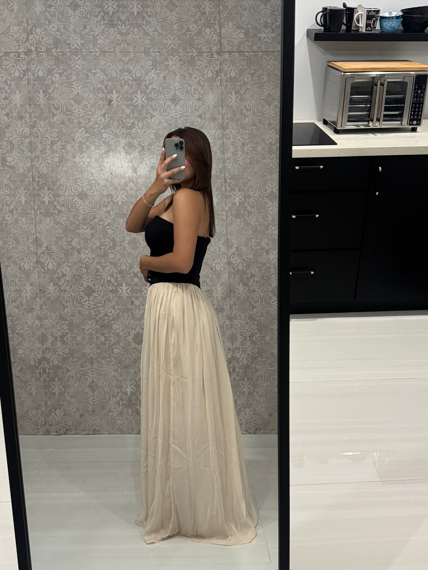Midnight Cream Dress
