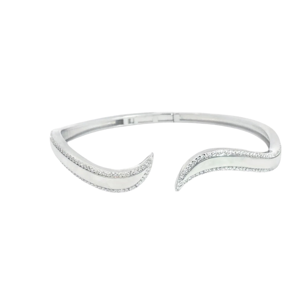 CZ Stone Paved Bangle Bracelet