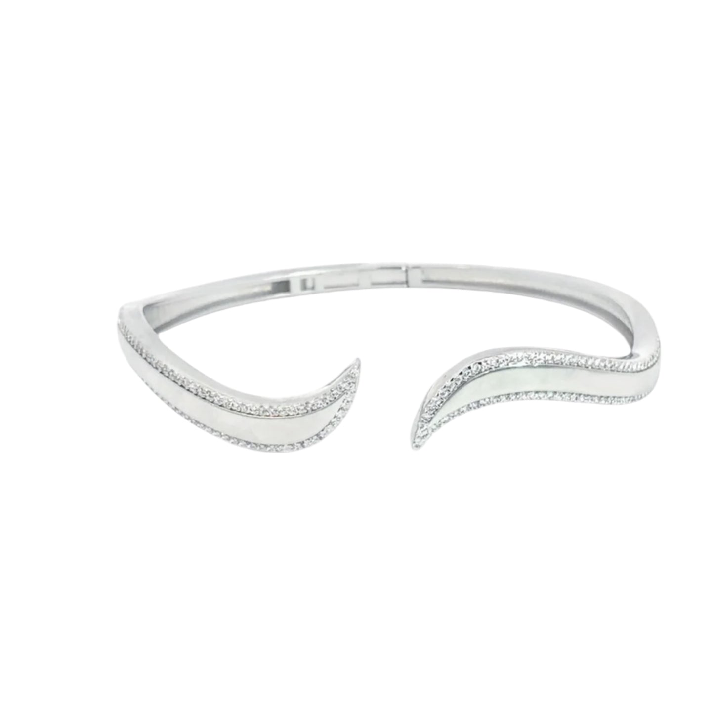 CZ Stone Paved Bangle Bracelet