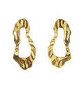 Oval Droopy Earrings