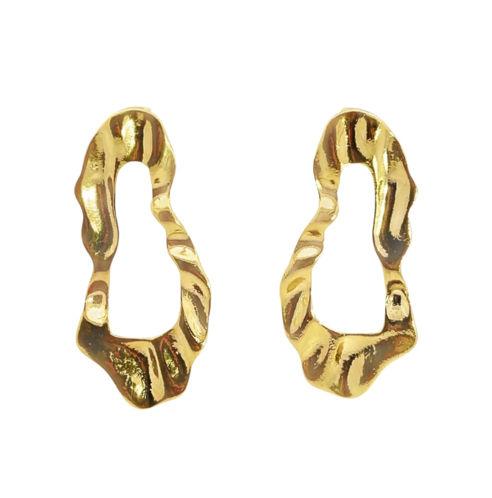 Oval Droopy Earrings