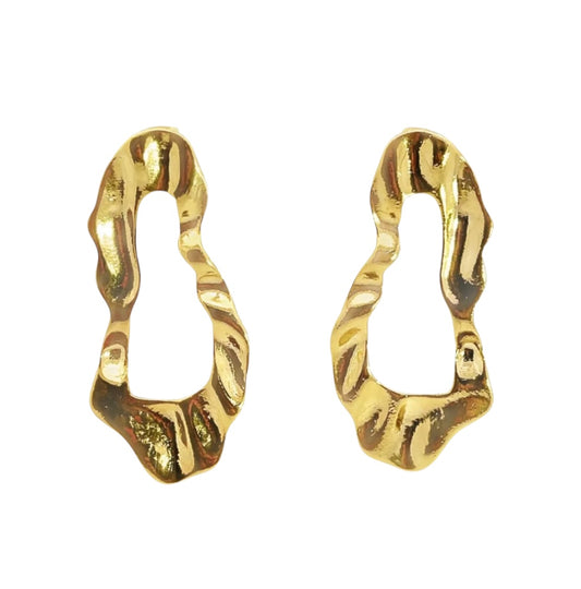 Oval Droopy Earrings