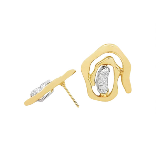 Wavy Spiral Earrings