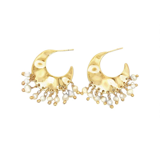 Dangle Fresh Water Pearl Earrings