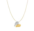 Two Tone Heart Necklace
