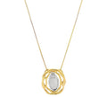 Two Tone Wavy Around Necklace
