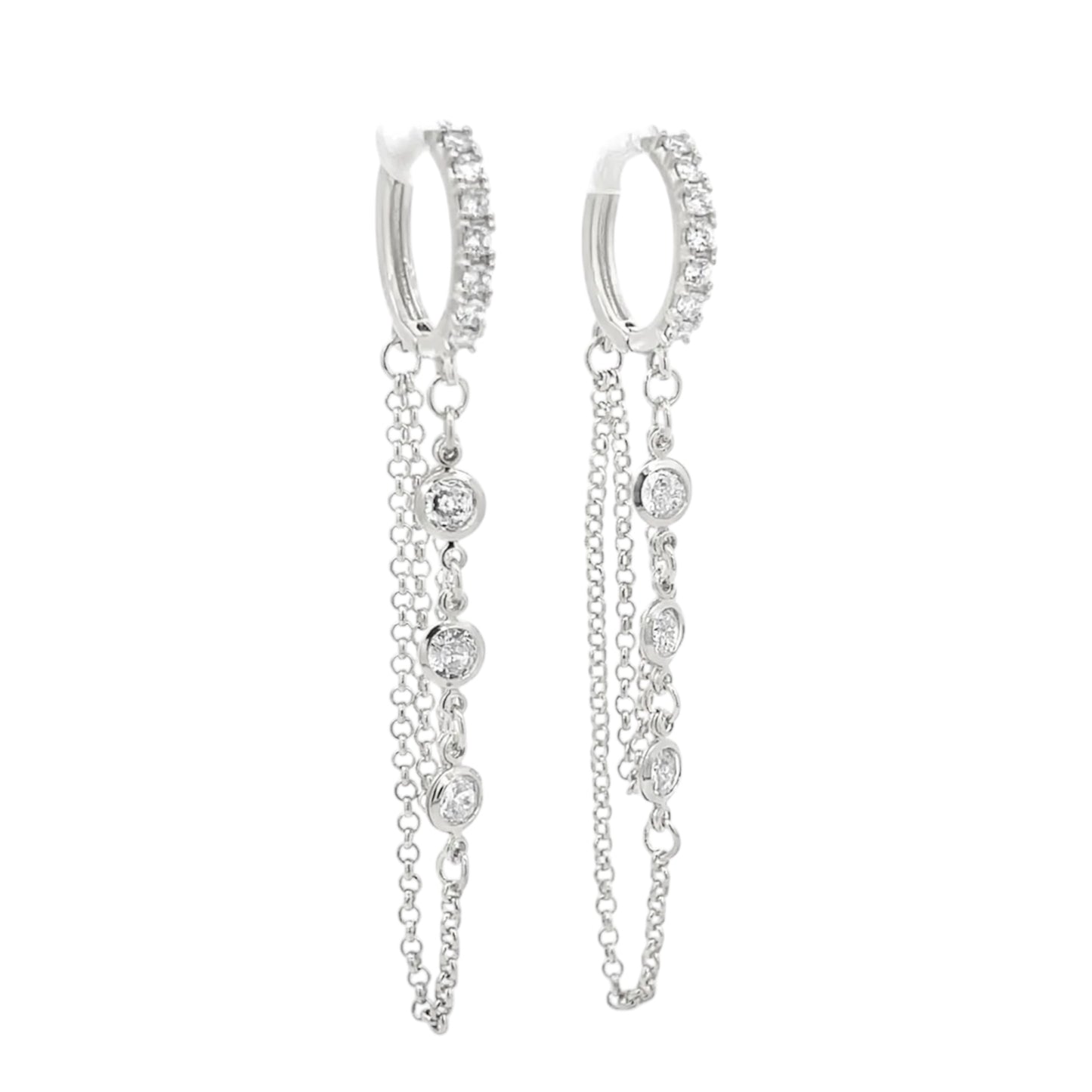 Dangle Link Chain Earrings